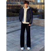 子直筒显瘦休闲裤 美式 男款 秋冬垂感高级感裤 cleanfit修身 微喇西裤