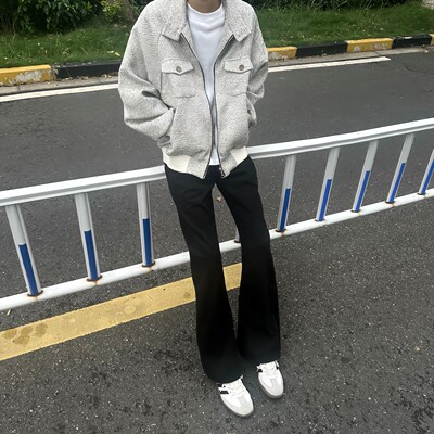美式cleanfit西装裤垂坠感高级感
