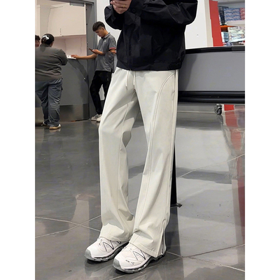 东北防寒加绒软壳冲锋裤男侧拉链