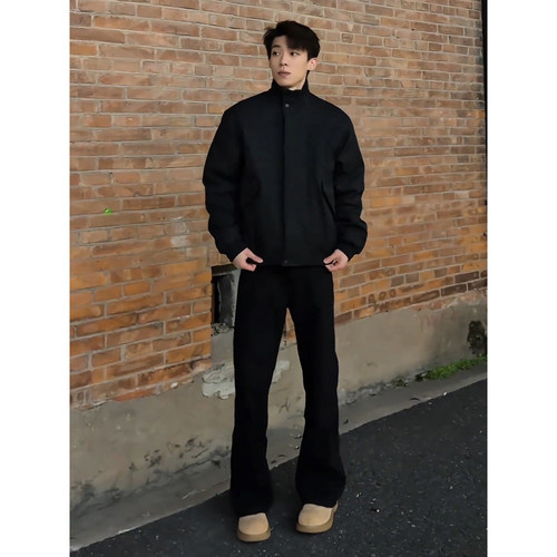 美式517版型微喇牛仔裤男款显瘦