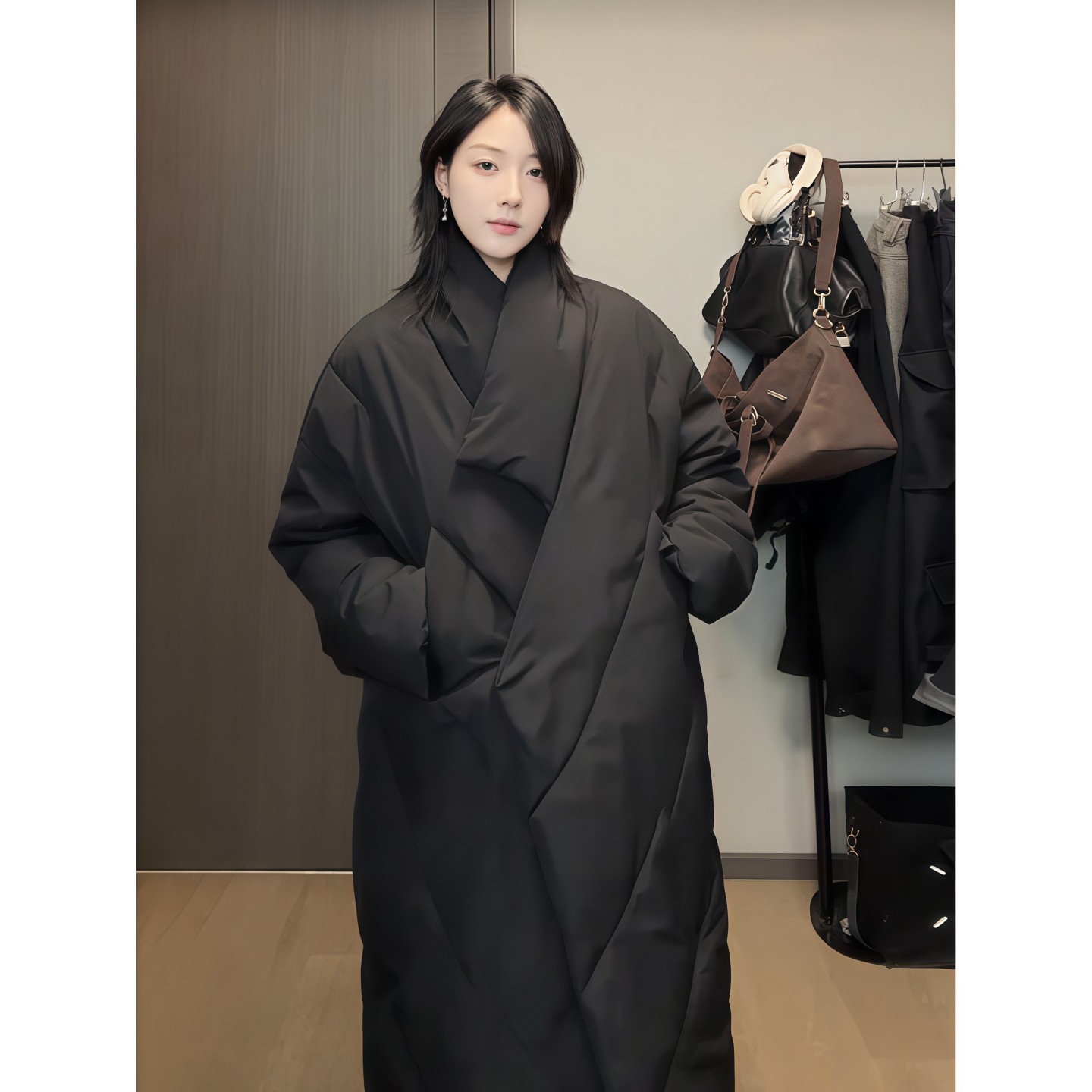 行走的大棉被女男生过冬外套厚款