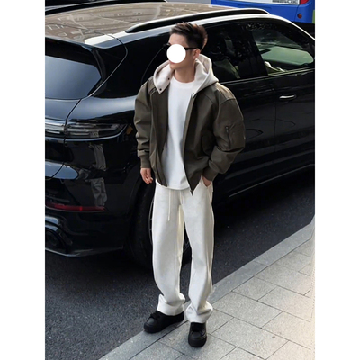 高级感短款羽绒服男冬季美式廓形