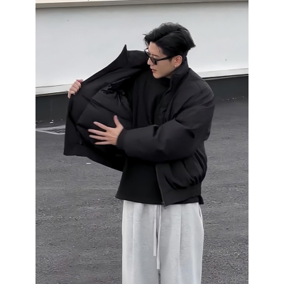 美式复古飞行夹克棉服男冬季短款