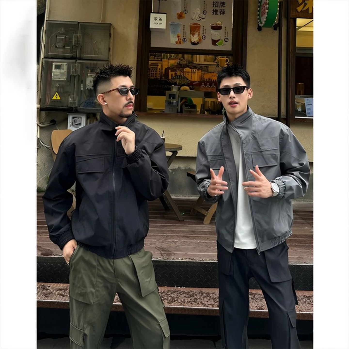 美式游骑兵工装夹克男秋季