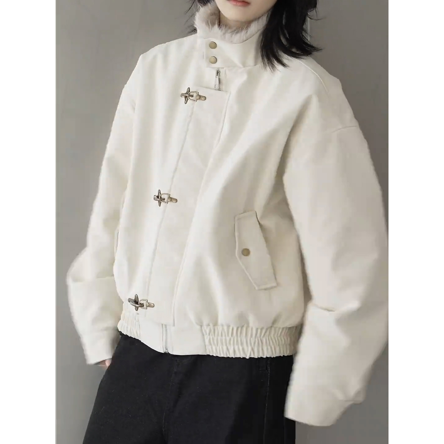 美式哈灵顿夹克棉服男女冬季棉衣