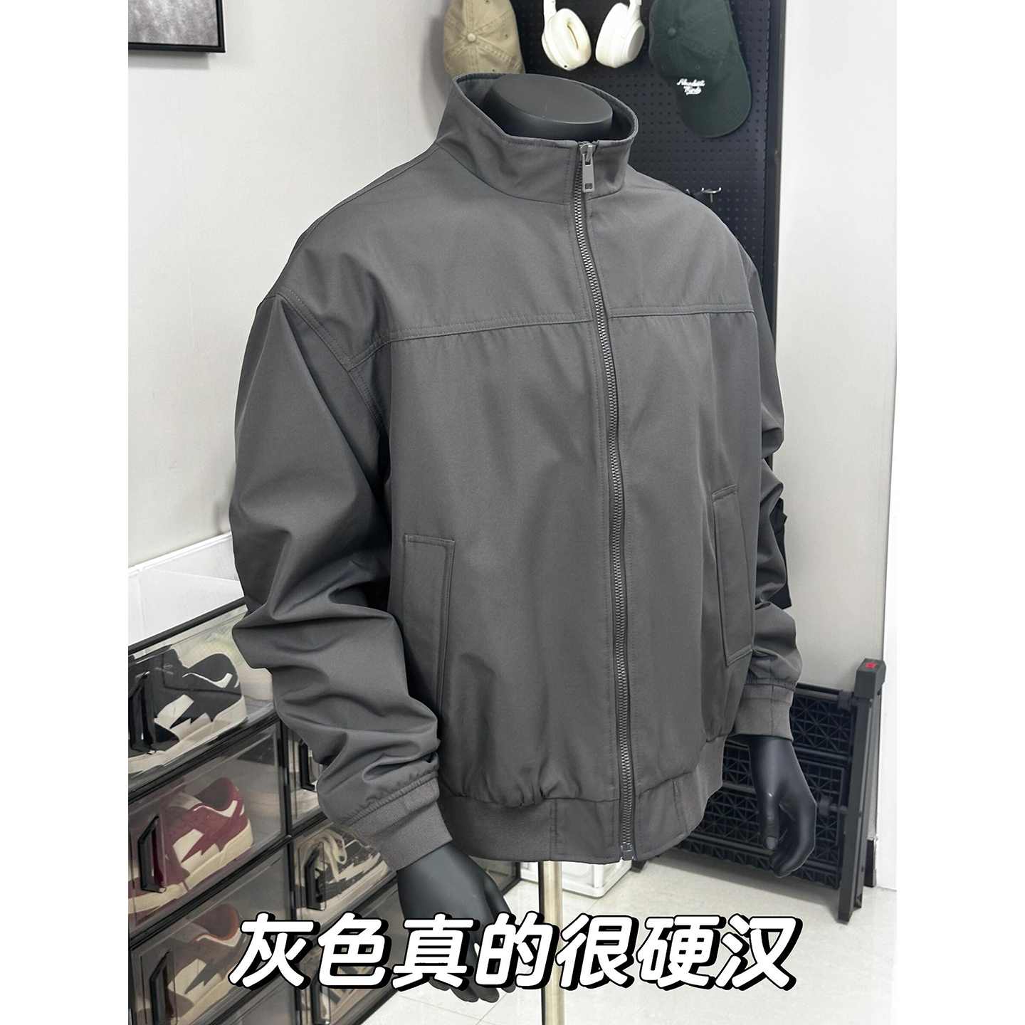 美式短款飞行员夹克男秋季高级感