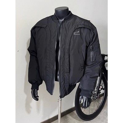 美式高街飞行夹克棉服男秋冬外套