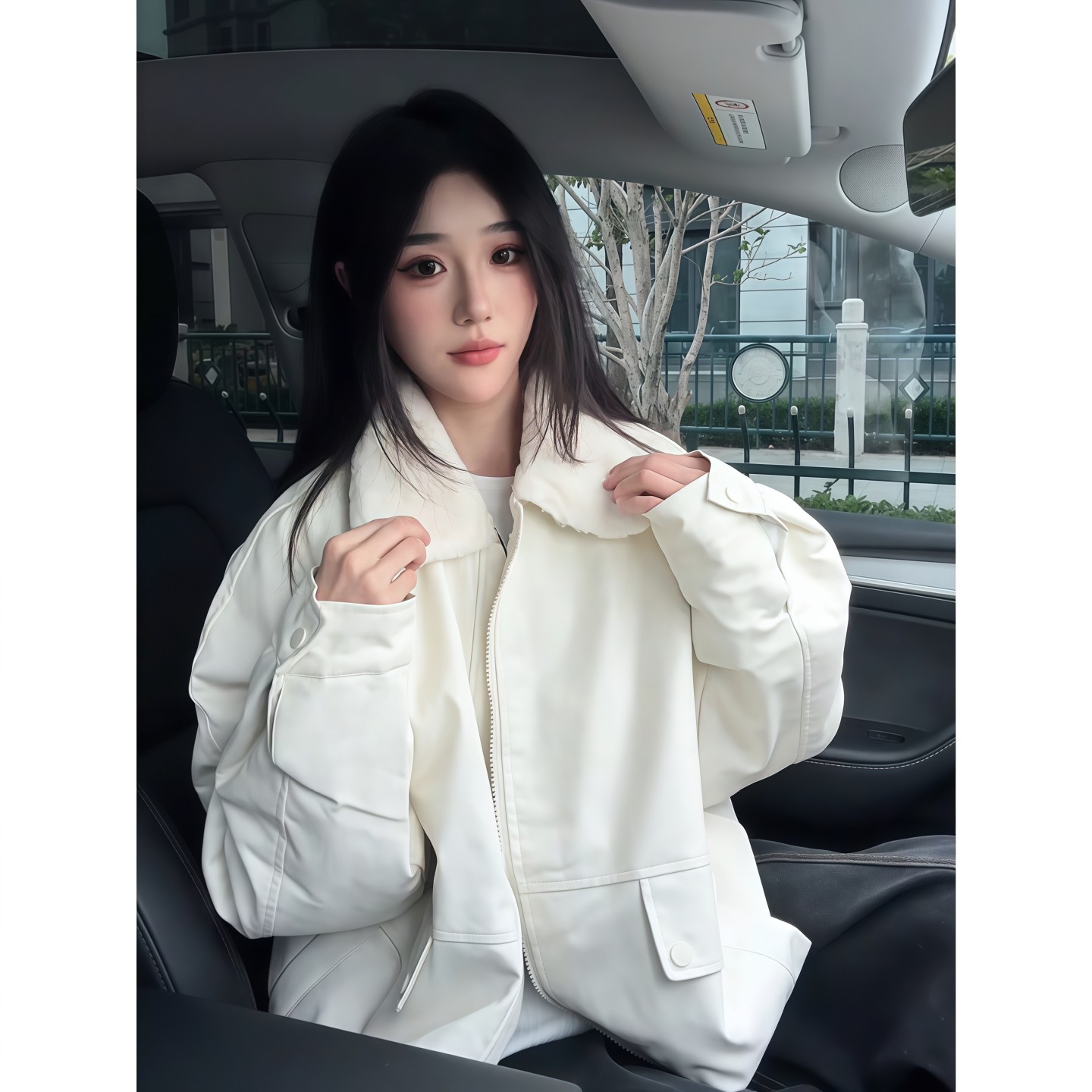 美式复古pu皮棉衣男冬季加绒保暖