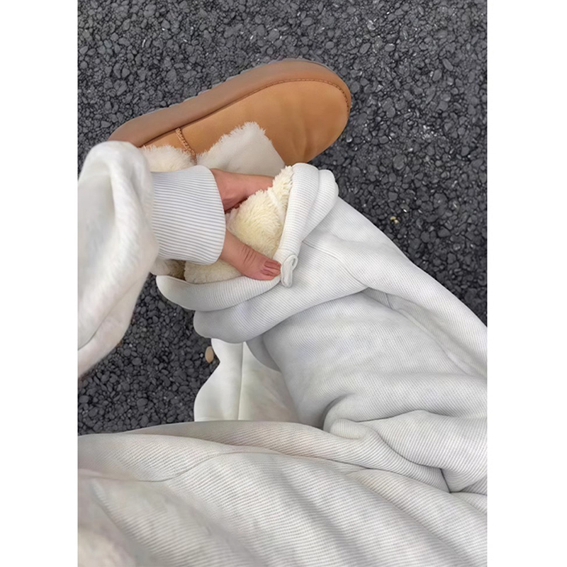 重磅加厚羊羔绒裤子男女冬季垂感