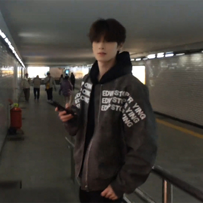 Endweep棒球服新款情侣飞行夹克