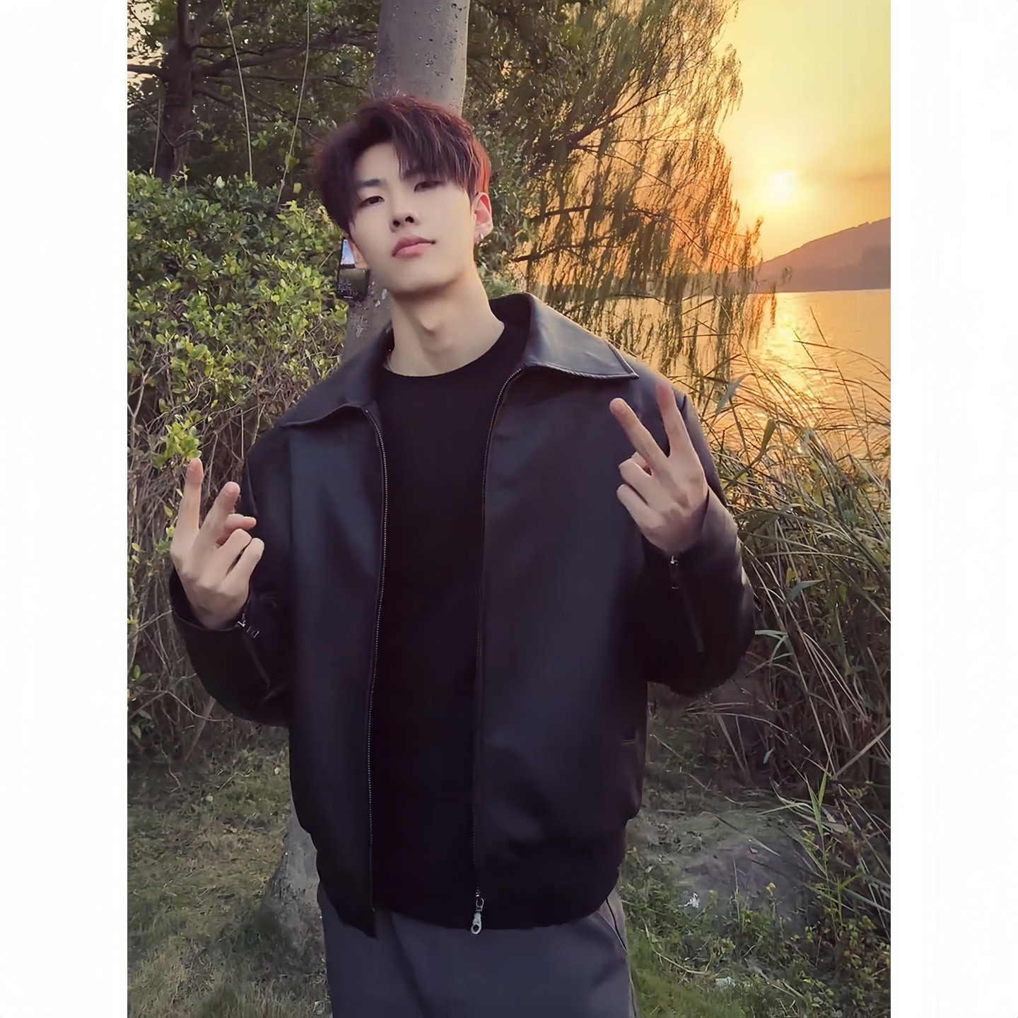 美式短款皮衣外套男款高级感夹克