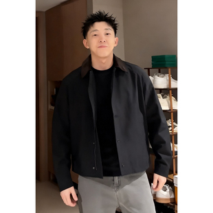 巴恩风狩猎者夹克男秋冬季 复古vintage外套底特律翻领棒球服 美式