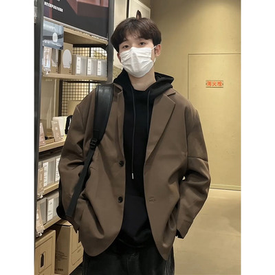 那不勒斯阔版西装外套男款痞帅风