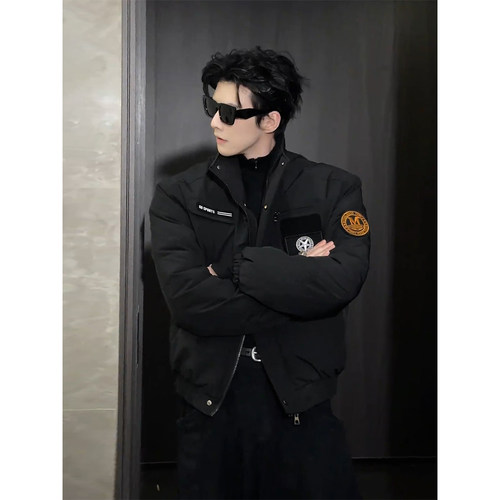 美式bomber飞行棉服男冬季廓形