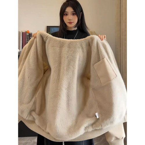 美式荔枝纹pu皮座山雕连帽棉衣