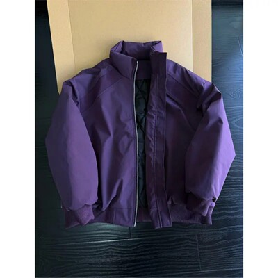 绝绝紫bomber斜切棉服男款冬季