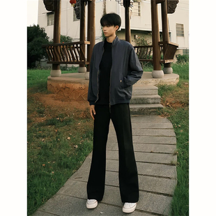 517窄版微喇西裤男秋季高级感垂感cleanfit裤子百搭显瘦休闲长裤