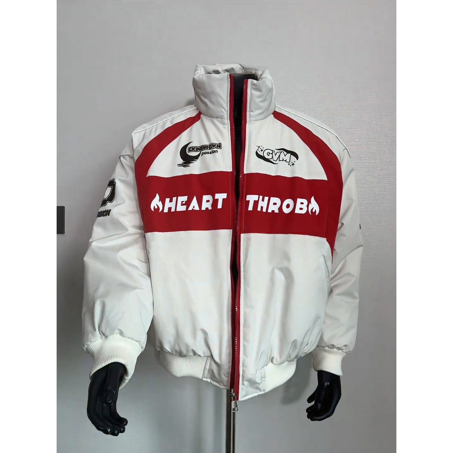 美式潮牌机车外套冬装男装棉服