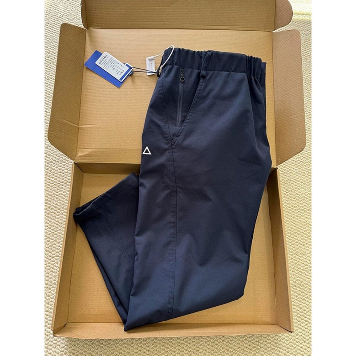 藏青色三角标冲锋裤男款美式机能