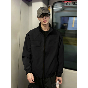 黑色游骑兵工装外套男款秋春ootd穿搭短款飞行夹克美式三防冲锋衣