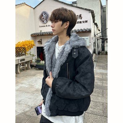 半高领双面德绒打底衫成熟稳重男