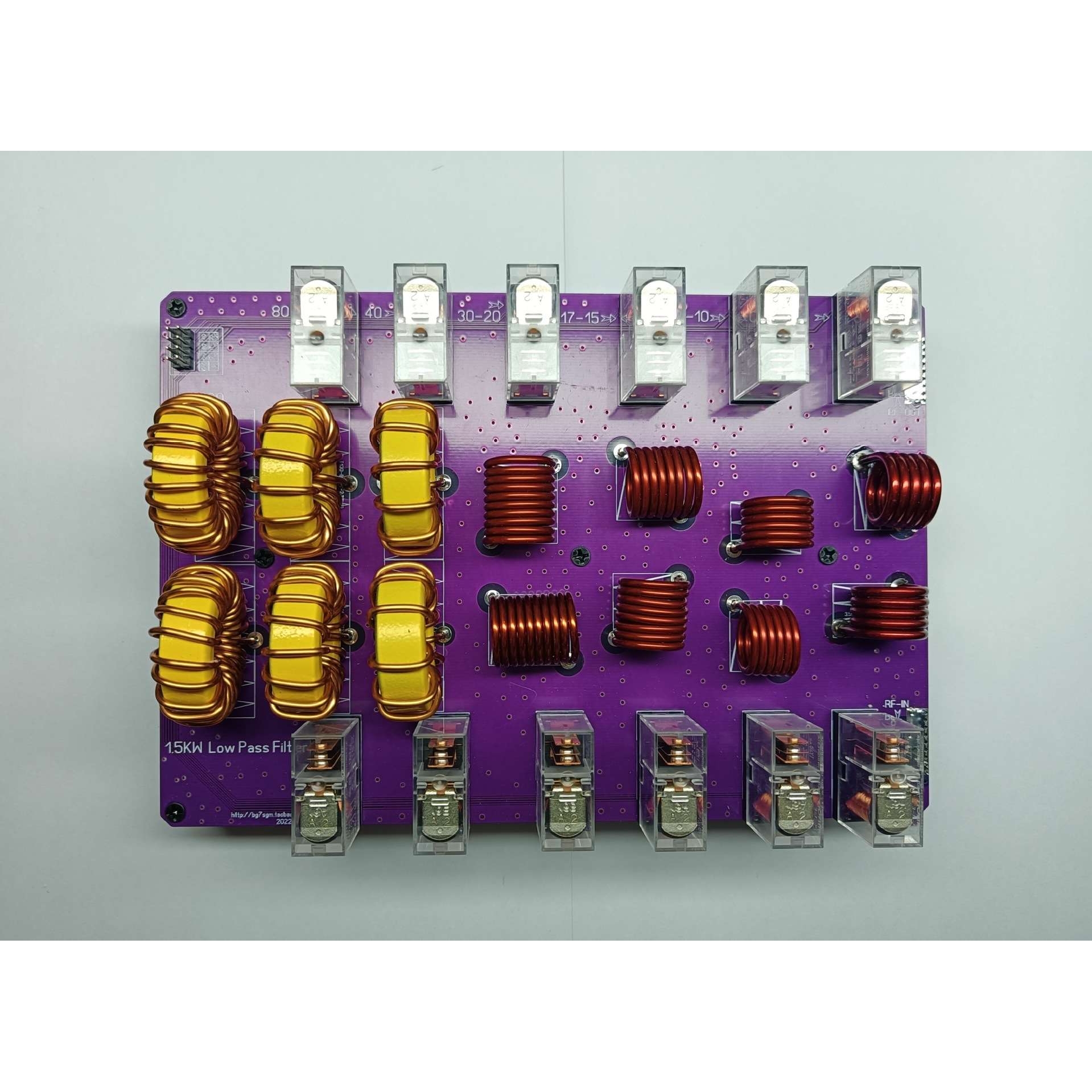 HF低通滤波器10波段大功率低通low pass短波滤波器单边带电台滤波