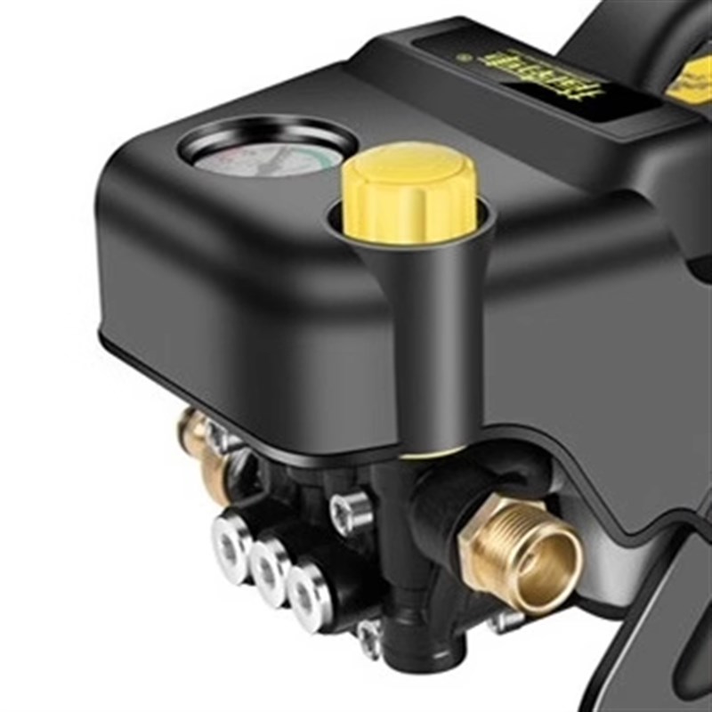 导车S2 S6高压洗车机配件金刚莫甘纳G泵头压力调节带压力表泵盖总