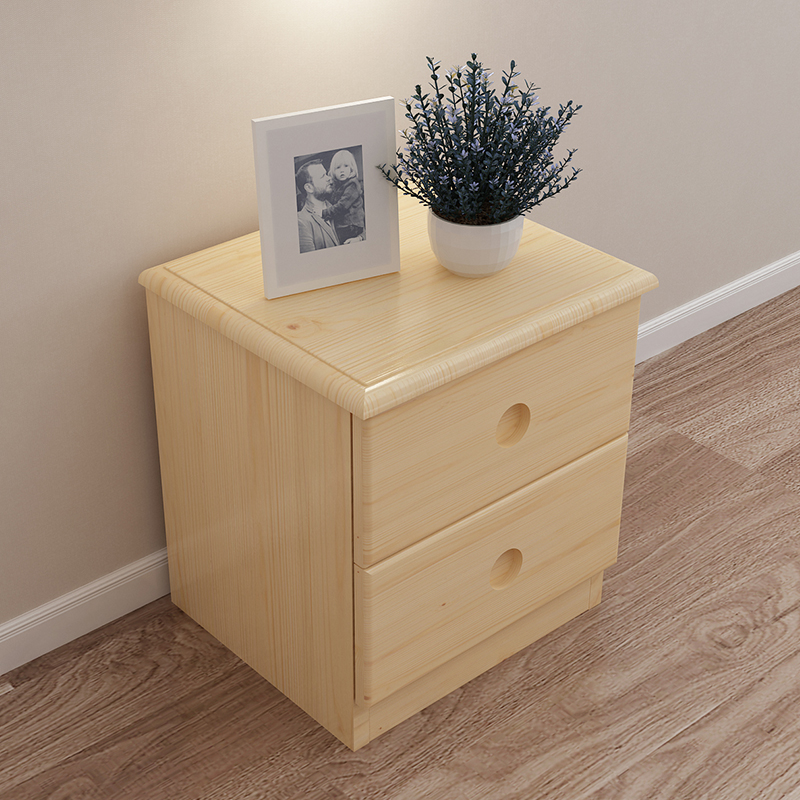 木床头柜床边柜储物柜实木y床头柜家具收纳柜卧室家具小柜子