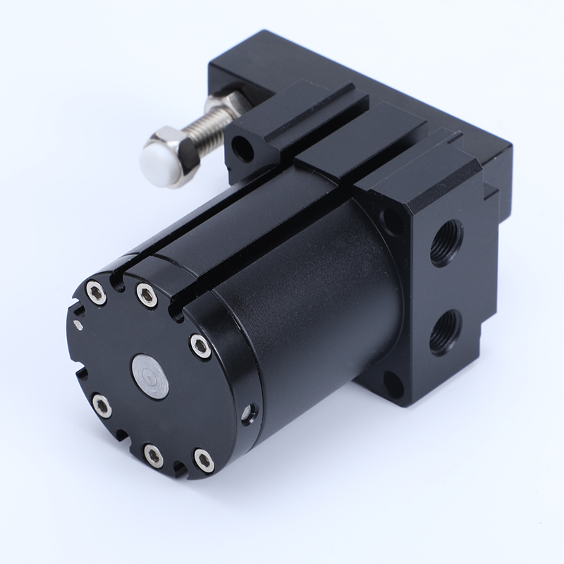 气动SRC上法兰安装回转摆动旋转转角下压夹紧气缸ASC-FSA25-32-40