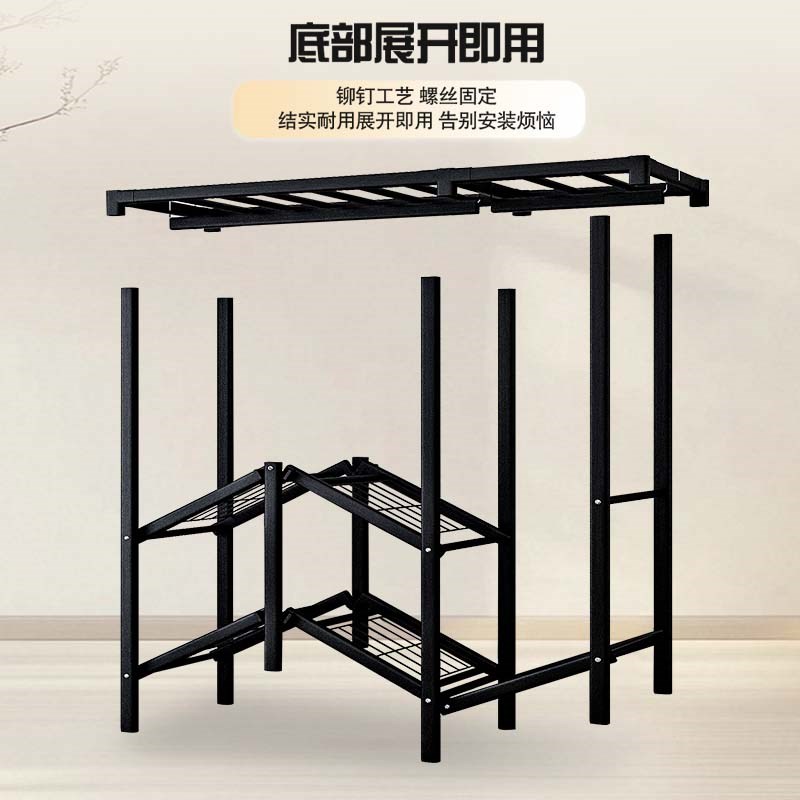 简易衣柜免e安装折叠布衣柜家用卧室出租房用钢架结实耐用收纳衣