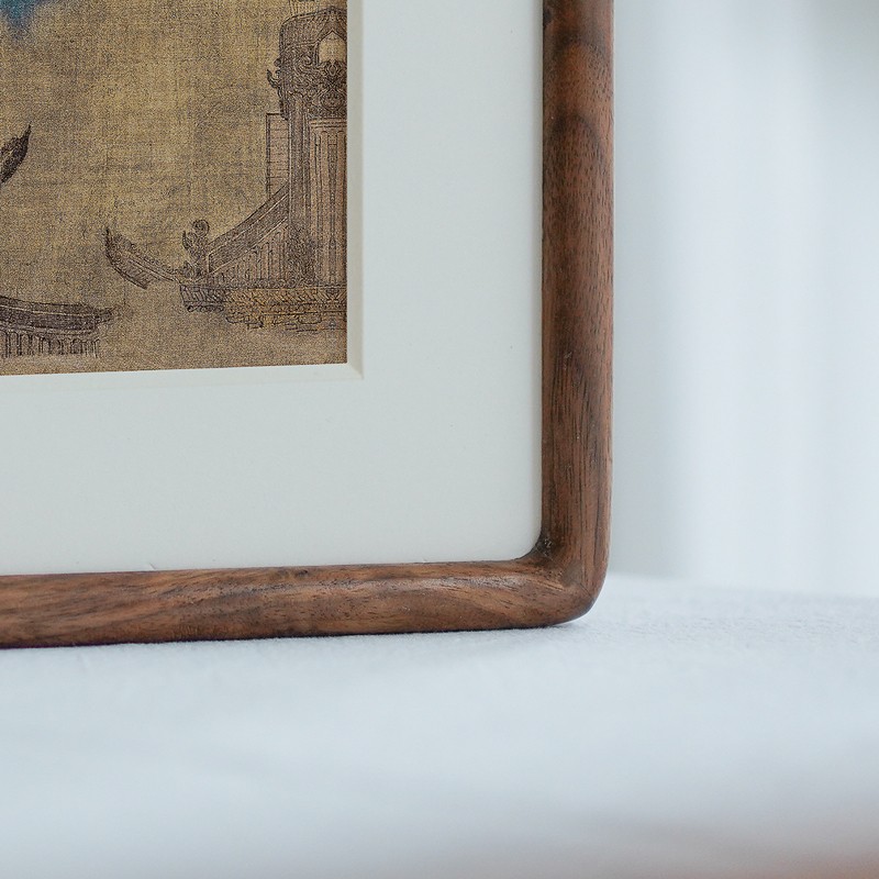 瑞鹤图宋徽宗挂h画十大名画实木框沙发背景墙客厅民宿新中式装饰