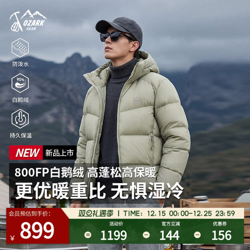 户外防风防水透气羽绒服