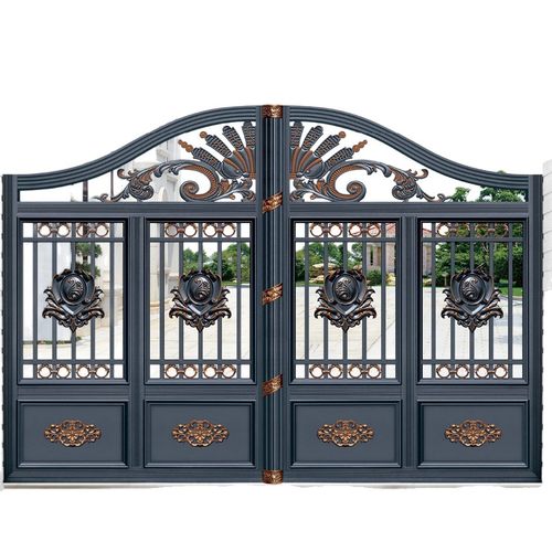 铝合金庭院门铝艺户外农村自建房围墙别墅小花园入户院子大门加厚