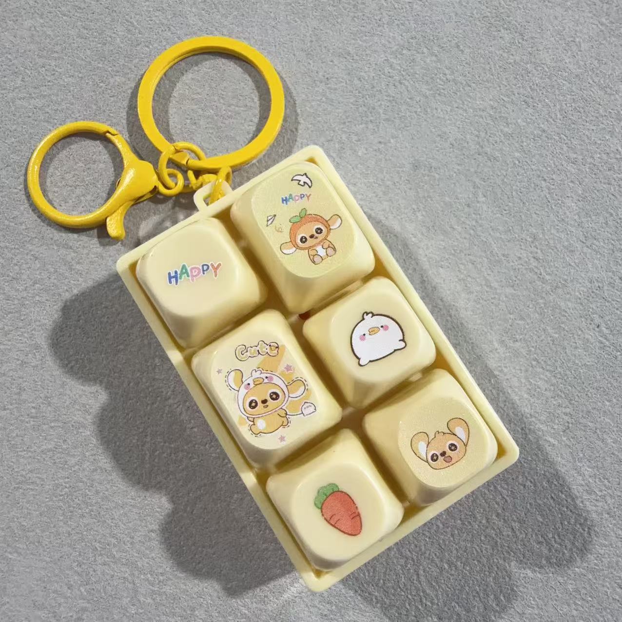 减压按键卡卡熊猫咪柯基5键6键大