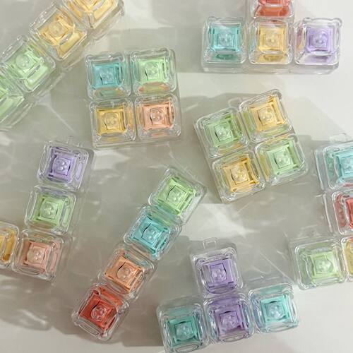 马卡龙色系果冻指尖按压玩具钥匙