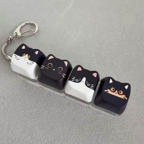 跨境新款可爱猫咪印花解压按键发