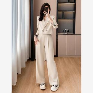 欧洲站小西装时尚套装女2025年春秋季新款时髦洋气高档西裤两件套