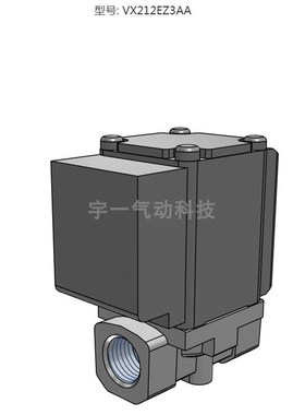 SMC 原装正品VX212EZ3AA 系列 直动式2通电磁阀 水用单体