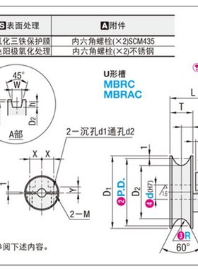 圆皮带用滑轮 夹持型MBRDC MBRDAC MBRC MBRAC 皮带滑轮 带轮