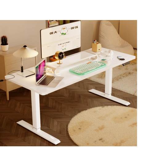 电动升降桌电脑桌学习桌智能升降工作台升降办公桌书桌现代简约