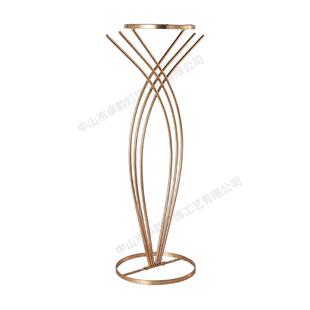 婚庆道具电镀铁艺花架路引舞台签到处桌花器T台装饰落地花架