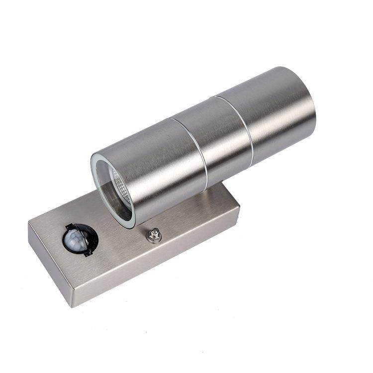 不锈钢GU10可换灯泡人体感应射灯PIR防水LED户外壁灯,家装灯饰光源,户外壁灯,淘宝优惠券,粉丝福利购,淘宝优惠卷