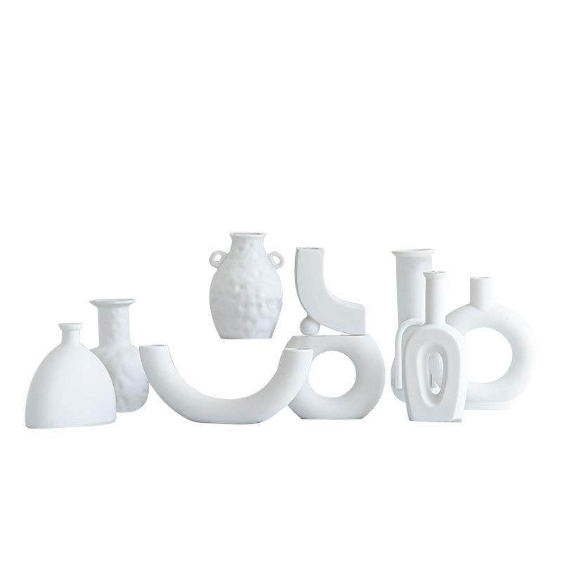 欧式素烧异形陶瓷花瓶客厅家居桌面干花插花装饰摆件手工,橡塑材料及制品,工业陶瓷,淘宝优惠券,粉丝福利购,淘宝优惠卷