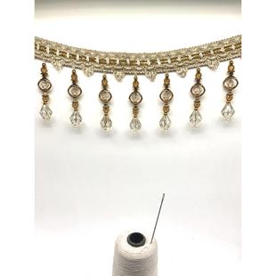 窗帘珠子花边11米一条珠珠A99