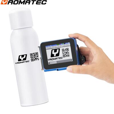 Yaomatec小型迷你手持易拉罐凹凸面包装袋生产日期打印机喷码机