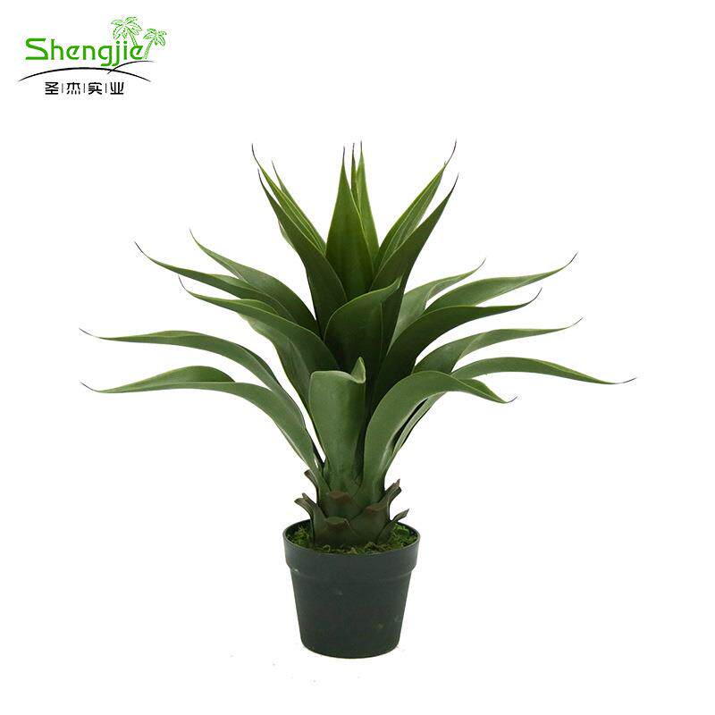 仿真黄冠兰盆栽欧式家居装饰假植物龙舌兰剑叶厂家人造植物现货
