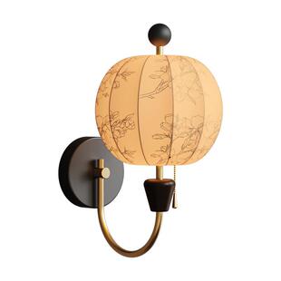 南洋实木法式复古风卧室落地灯中古餐厅侘寂风温馨房间壁灯台灯