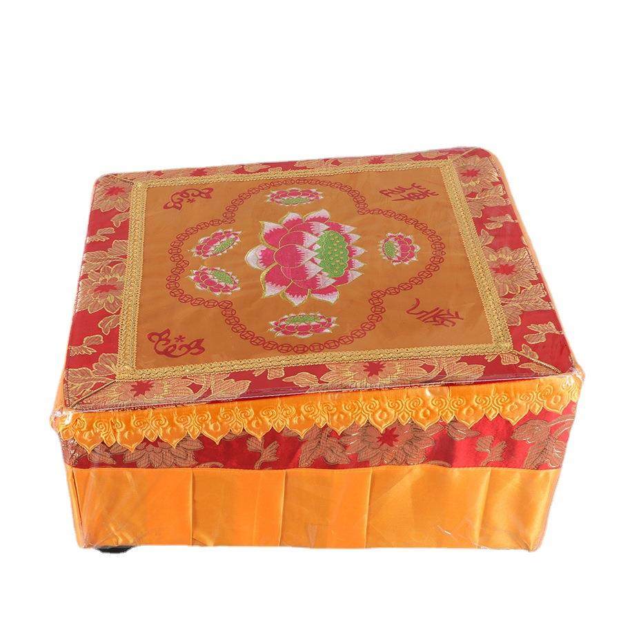 圆通工艺佛具用品厂家直供锦绣拜垫坐禅椅蒲团拜椅跪垫摆件