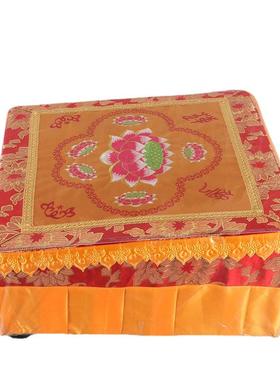 圆通工艺佛具用品厂家直供锦绣拜垫坐禅椅蒲团拜椅跪垫摆件