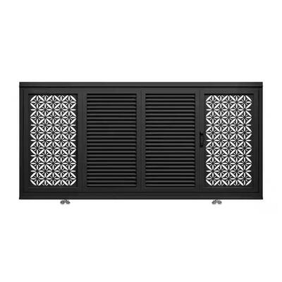 新中式现代农村围墙双开电动门自建房院子门铝合金别墅庭院大门